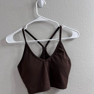 Paragon Fitwear Brown Strappy Crop Sports Bra